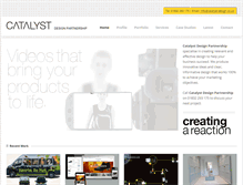 Tablet Screenshot of catalyst-design.co.uk